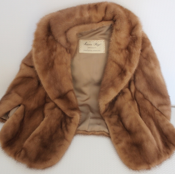 Vintage Autumn Haze Rare Quality EMBA Capelet - Picture 11 of 11